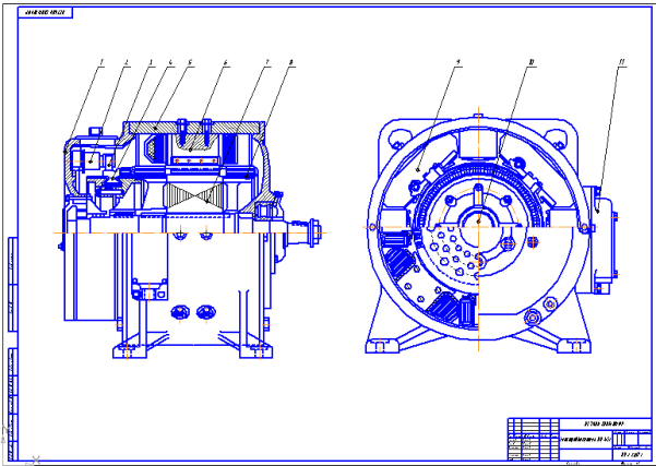 Чертеж мотор-компрессора НБ-431